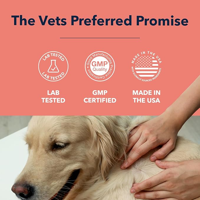 Vets Preferred Flea and Tick Prevention for Dogs Chewable - Daily Defense Without Harsh Chemicals - Immune Support & Antioxidant Protection - Beef Flavored - 90 Soft Chews