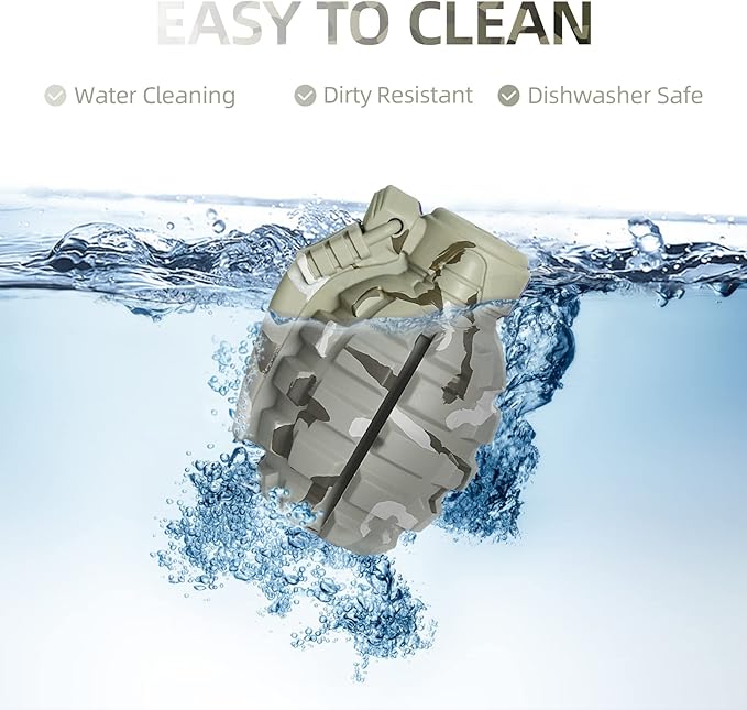 Dog Toys for Aggressive Chewers Large Breed, for German Shepherd, Indestructible Interactive Treat Dog Toys for Large Medium Breeds, Food Grade & Tough Rubber, Fun to Chew, Chase and Fetch (Camo)