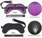 JSXD Dog Harness,No-Pull Service Dog Harness with Handle Adjustable Outdoor Pet Dog Vest 3M Reflective Nylon Material Vest for Breeds,Easy Control for Small Medium Large Dogs