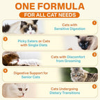 Cat Probiotics & FOS, Gut + Immune Support - 500 Chews Crunchy & Creamy Cheese Core, Probiotic for Digestive and Gut Health, Immunity, Constipation Relief for Cats Kittens - Chicken Shrimp