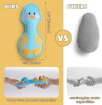 Nocciola Duck Squeaky Dog Toy, New 2025 Indestructible Dog Toy for Aggressive Chewers, Stuffed Toy with Two Tough Layers, Soft Minky Plush for Comfort and Chewing, Blue