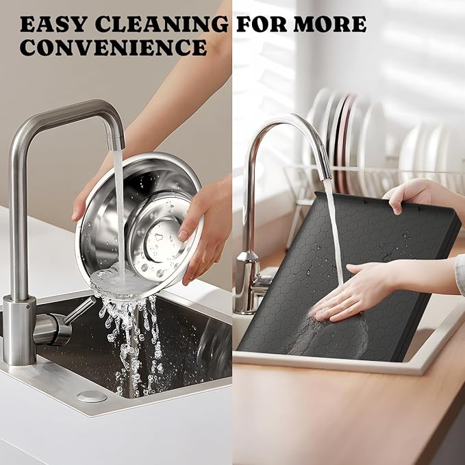 Elevated Dog Bowls for Medium Breed: 4 Height Adjustable Raised Dog Bowl with Metal Stand, Feeder Station with 2 Stainless Steel Bowls, Black with Feeding Mat