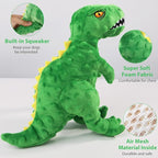 Dog Toys Cute Dinosaur Plush Toy for Large Dogs - Squeaky Interactive Stuffed Dog Chew Toy for Puppies, Pet Toys for Small to Large Breeds