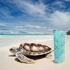 Sea Turtle Tumbler With Lid and Straw Sea Turtle Stuff Gifts for Women 20 oz Insulated Stainless Steel Skinny Tumbler Water Bottle Travel Mug Wine Cups