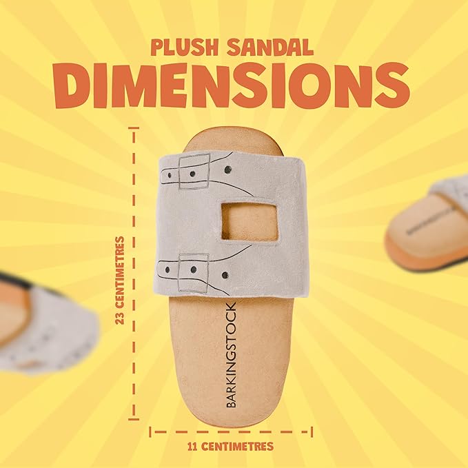 Barkingstock Shoe Dog Toy with Squeaker and Crinkle - Funny Cute Parody Pets Toys - Toys for Small, Medium and Large Pets - Puppy Birthday Gifts - Funny Pet Toys