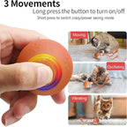 Interactive Cat Toys, Automatic Moving Cat Toys for Bored Indoor Adult Cats, Fast Rolling, Chirping & Motion-Activated Kitty Toys, Fun Gift for Cats with Speedy Tail 2.0, USB Rechargeable, Orange