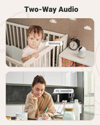 MUBVIEW 5G WiFi Indoor Security Camera No Subscription, Pet Camera with Phone App, Baby Monitor WiFi Smartphone, 2K Night Vision Pan-Tilt Dog Cam, Auto Tracking, 2-Way Audio, SD or Cloud Storage