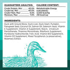 BIXBI Rawbble Freeze Dried Dog Food, Duck Recipe, 4.5 oz - 95% Meat and Organs, No Fillers - Pantry-Friendly Raw Dog Food for Meal, Treat or Food Topper - USA Made in Small Batches