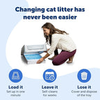 PetSafe ScoopFree Disposable Crystal Cat Litter Tray - Easy Cleaning Box - Refill Tray for Electric Litter Box - Fragrance Free - 4.3 lb Bags - 6 Pack