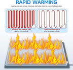 Pet Heating Pad, Dog Heating Pad, Waterproof Adjustable Temperature Indoor Cat Heating Pad with Timer, 86℉-140℉ Easy to Clean Heating Pad, Cover Included - 23.6" x 35.4" Large