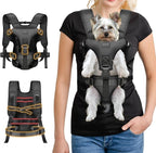 YUDODO Front Pet Carrier Backpack for Small Dogs and Cats, Secure and Breathable Mesh, Ergonomic Support, Adjustable for Walking, Hiking, or Travel (Black-Pro M)