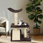 Cat Tree Tower with Cat Scratching Post for Indoor Cats,Activity Centre Climbing Tree Cat Furniture with Playful Toy Balls,Grey