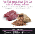 Smart Cookie Duck Jerky Dog Treats with Flax Seed, Omega Oils- Hypoallergenic Strips for Dogs and Puppies with Allergies, Sensitive Stomachs - Dehydrated, Grain Free, Made in USA - 3oz Bag, Pack of 3