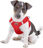 DOGGIE DESIGN American River Ultra Choke-Free Mesh Dog Harness Red (Small)