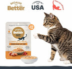 Because it's Better Pate Complete Meal, Turkey Recipe, 2.6 oz Pouches, Wet Cat Food, 12 Count