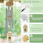 Cat Memorial Gifts, Personalized Cat Memorial Wind Chimes, Pet Memorial Gifts, Pet Loss Gifts, Loss of Cat Sympathy Gift, Bereavement Gifts for Loss of Cat