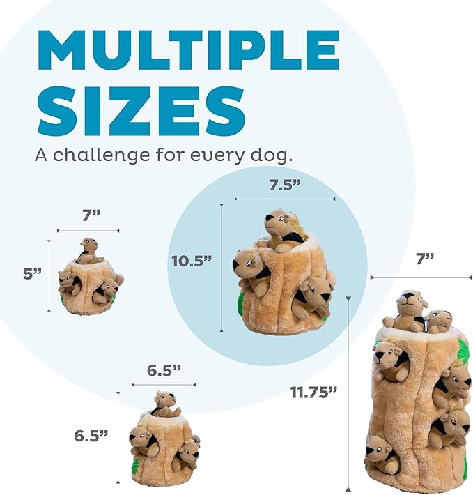 Outward Hound Hide A Squirrel Plush Dog Toy Puzzle, Large