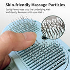 3-in-1 Self-Cleaning Pet Brush for Shedding - Removes Static and Loose Hair from Dogs and Cats (Blue)