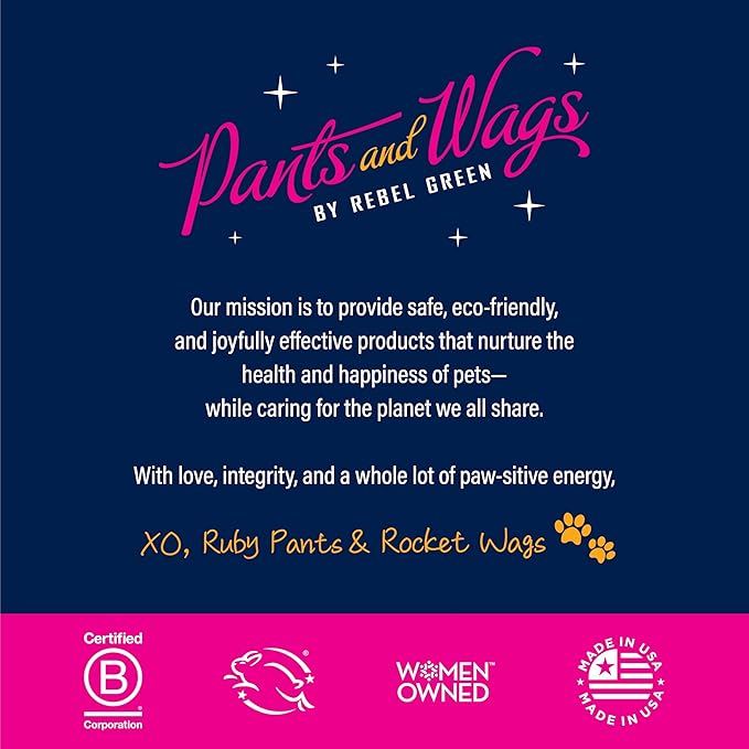 Rebel Green Pants & Wags Anti-Itch & Scratch Dematting Spray - Dog Hair Detangler - Orange Blossom & Chamomile - Hypoallergenic - No Dyes or Perfumes - 8 oz - 2 Pack