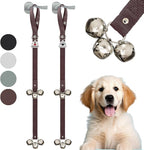 Caldwell's Pet Supply Co. Dog Potty Bells, Dog Door Bell, Bells To Go Outside, Potty Training Bell, Dogs Doorbell, Dogs Potty Doorbell, Ring To Go Pee, All Breed Puppy Training Tool - Brown (Set of 2)