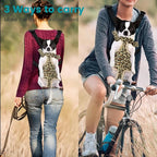 Inspack Dog Cat Backpack Carrier, Dog Carrier Comfortable for Small Medium Dogs, Pet Dog Front Chest Carriers Backpacks, Puppy Carrier Sling Backpack, Holder Papoose for Baby Cat Body【Small Size】