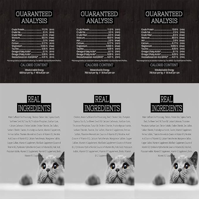 Fussie Cat Super Premium Canned Cat Wet Food - 12 Pack Cans Variety Bundle Pack W/HS Pet Food Bowl - (6 Flavors