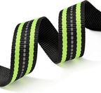 Mile High Life Reflective Dog Collar | Nylon Pet Collars wiith Buckle | Light Weight Puppy Collars | Lime Green Dog Collars for Small Dogs (Lime Green, X-S)