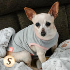 KYEESE 2Pack Dog Shirts Waffle for Small Dogs Stretchy T-Shirts Lightweight Tank Top Sleeveless Vest Breathable Cat Tee, Small, Green+Grey