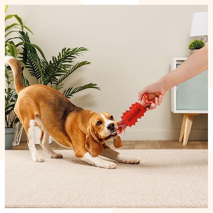 Dog Toys for Aggressive Chewers, Tough Indestructible Dog Chew Toys, Durable Nylon & Rubber Teething Toys for Large Medium Breed, Bone Shape