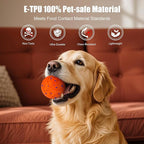 Interactive Dog Ball, Smart Dog Toy for Medium and Large Dogs, Automatic Moving, Rotating & Bouncing, E-TPU Material, IP54 Waterproof, Motion-Activated Dog Stimulation Toy to Keep Them Busy