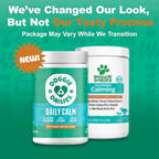 Doggie Dailies Calming Chews, Melatonin & Chamomile for Stress Relief, Relaxation & Anxiety (Peanut Butter, 225 Soft Chews)