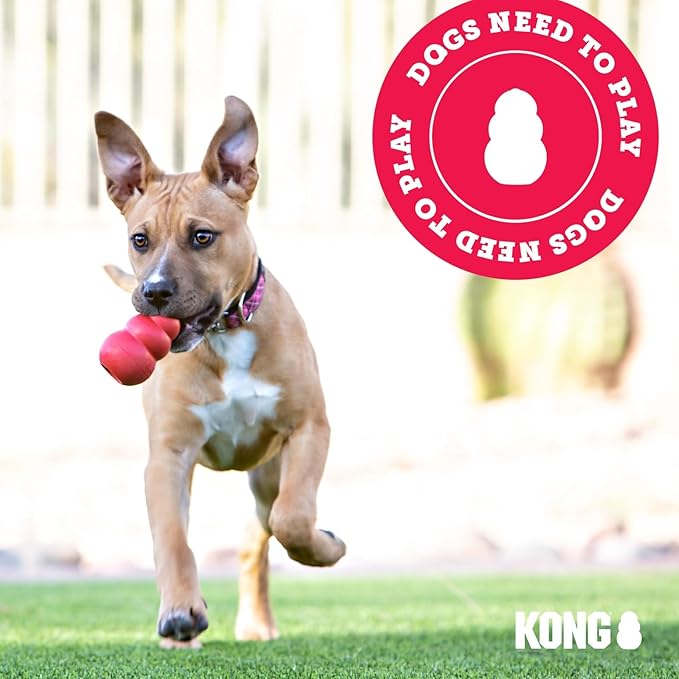 KONG Wobbler - Interactive Dog Toy for Treat Dispensing - Dog Slow Feeder for Healthy Eating - for Medium/Small Dogs