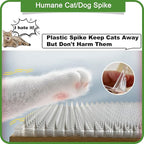 14 Pack Scat Mat for Cats - 16 x 13 Inch Cat Spike Mat with 1 Inch Spike, Cat Repellent Indoor & Outdoor Mat to Deter Cats & Other Animals, Humane Deterrent Indoor Fence