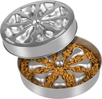 Slow Feeder Dog Bowl – Stainless Steel Non-Slip Metal Bowl for Slow Feeding, 5 Cups Large Capacity, Double-Sided Design for Dry, Wet, or Raw Food, Ideal for Small, Medium, Large Dogs