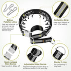 Mayerzon Martingale No Pull Collar for Large Medium Dogs, Patented Dog Walking Training Collar for Pulling, 1.5'' Wide Alloy Buckle, Neoprene Padded, Adjustable, Reflective, Easy to Use(XL, Black)