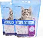 Made4Pets Cat Litter Crystals, Non Clumping Cat Litter Odor Control Kitty Litter Non Clumping No scooping Low Dust, Low Tracking, Lightweight, Dehydrates Waste, Lavender – 8.6 lbs (2 x 4.3 lb Packs)