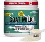 Pets Gone Wild Goat Milk Powder, Non-GMO, Picky Eater Friendly, Liquid Gold High Protein Supplement for Gut Health, Immunity & Hydration Ideal as Milk or Food Topper, Made in Canada