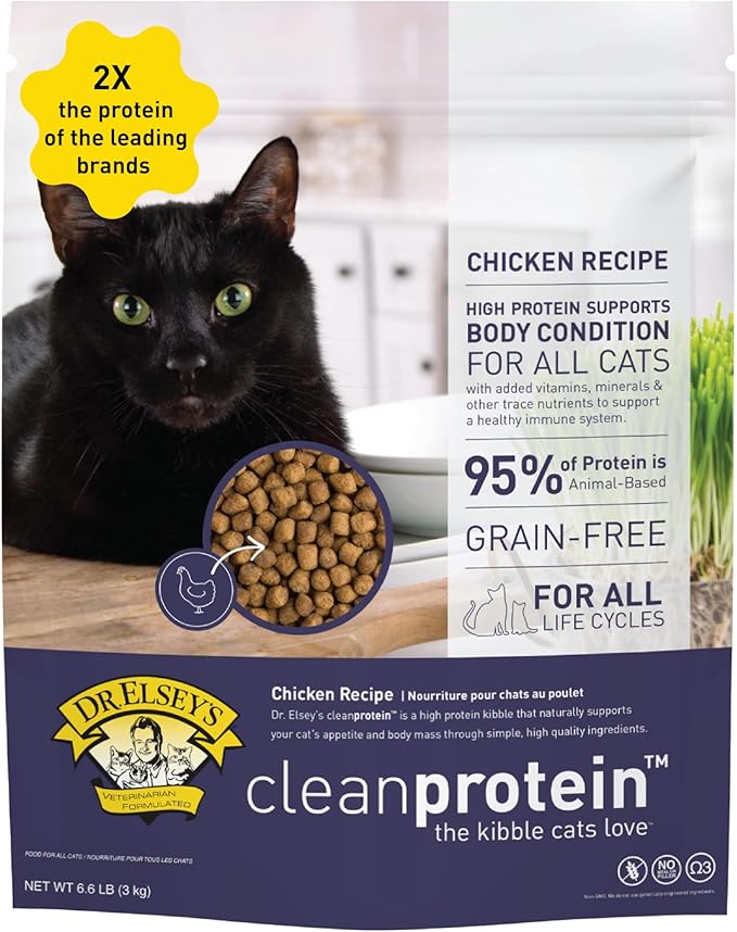 Dr. Elsey's cleanprotein Chicken Cat Kibble 6.6 lb. Bag