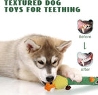 Nocciola 2 in 1 Duck Dog Toy with a Large Rubber Squeaker - Durable Stuffed Squeaky Crinkle Chew Toys for Aggressive Chewers, Medium and Large Breeds