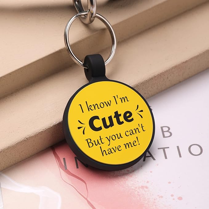 MYLUCKYTAG QR Code Silicone Dog & Cat ID Tag, Engraved, Durable, Digital, Quiet, Online Pet Profile, Email Alerts