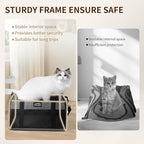 TSA Approved Pet Carrier for Small Cats and Puppies, Soft-Sided and Foldable, Cat and Dog Carrier Fits Pets Up to 15 lbs, Durable Portable Travel Bag with Litter Box, Dark Gray