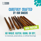Big Lu - Bully Sticks (12” Jumbo, 10 Count) Weight-Packaged, 100% Beef Chews, Grass-Fed, Fully Digestible Treats for Keeping Puppies, Small, and Medium Dogs Busy