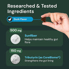 VetriScience Veterinary Strength Healthy Gut & Digestion - Pet Digestive Health Supplement for Cats & Dogs - Gut Health & Immune Support - Features Probiotics, Prebiotics & Postbiotics - 60 Count