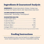 Solid Gold Bone Broth Cat Food Topper - Limited Ingredient Lickable Cat Broth Pouches w/Chicken Protein Shreds & Collagen for Hydration & Gut Support - Easy to Serve Gravy for Cats Meal Topper - 12ct