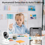 VSTARCAM 2K QHD Security Camera Indoor, Room Camera Baby Monitor 360° for Home Security, WiFi Camera with 2.4 GHz Wi-Fi, One-Touch Call, Smart Motion Tracking, IR Night Vision