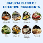 Omega 3 Fish Oil for Dogs Chews - Dog Skin & Coat Supplement for Itch Relief, Hot Spot Treatment - USA Product - Salmon Oil for Dogs Itching Skin Relief, Shedding, Hip & Joint Health - 120 Soft Treats