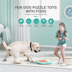 Dog Puzzle Toys,Interactive Treat Puzzle Dog Toy for IQ Training & Mental Stimulating,Treat Puzzle Dispensing with Squeaky Design for Large Medium Small Smart Dogs