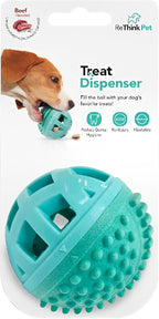 Treat Dispenser Ball Toy, Beef Flavored Interactive Dispensing, Floatable Dog Toys with Treats