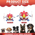 QDAN Dog Toys Soccer Ball with Straps - Durable Extra Large Dog Balls, Beach Pool Water Toys, Herding Balls (9 Inch)