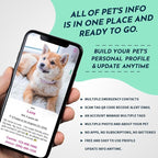 MYLUCKYTAG QR Code Stainless Steel Dog ID Tag - Personalized, Online Pet Profile, Email Location Alert, Durable